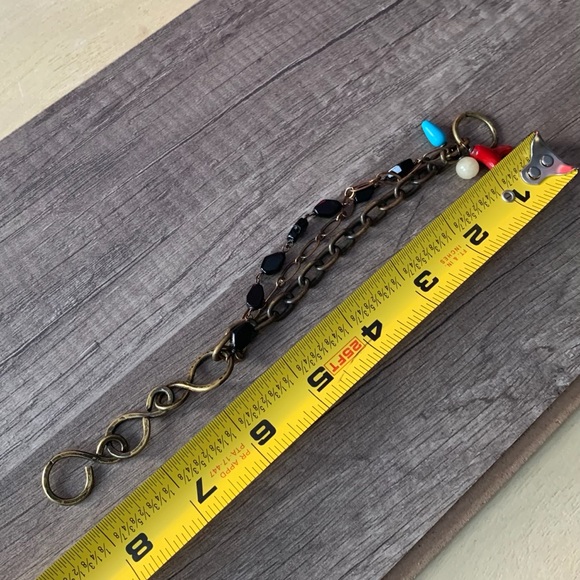 Bracelet handmade with multiple chains and beads - Picture 5 of 8